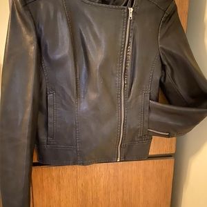 Faux leather jacket